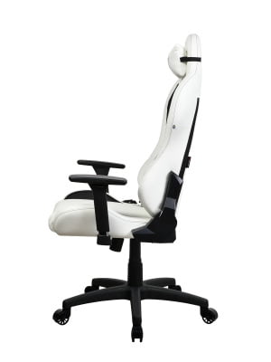 Arozzi Torretta Soft PU Leather Material Gaming Chair, Durable Ergonomic Office Chair with Adjustable Height, 3D Armrest & 2 Supportive Pillows (White)