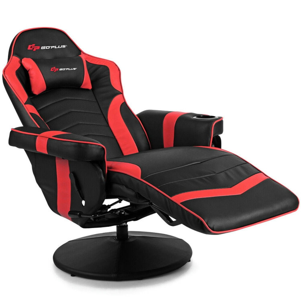 YYAo Gaming Chair, Ergonomic Computer Chair,Desk Chair,Ergonomic High Back Massage Gaming Chair with Pillow-Red