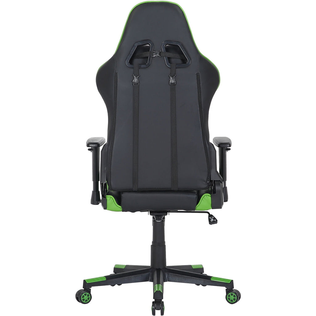 Hanover Commando Green & Black Ergonomic Racer Gaming Chair | Height Adjustable Gas Lift | Tilt Recline | High Quality Padding | HGC0115