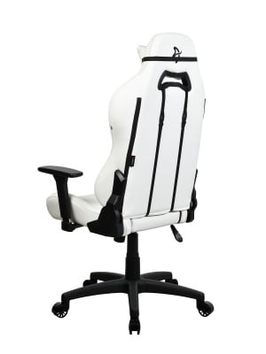 Arozzi Torretta Soft PU Leather Material Gaming Chair, Durable Ergonomic Office Chair with Adjustable Height, 3D Armrest & 2 Supportive Pillows (White)