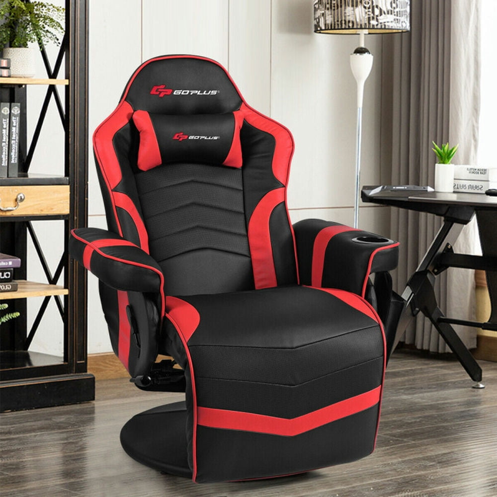 YYAo Gaming Chair, Ergonomic Computer Chair,Desk Chair,Ergonomic High Back Massage Gaming Chair with Pillow-Red