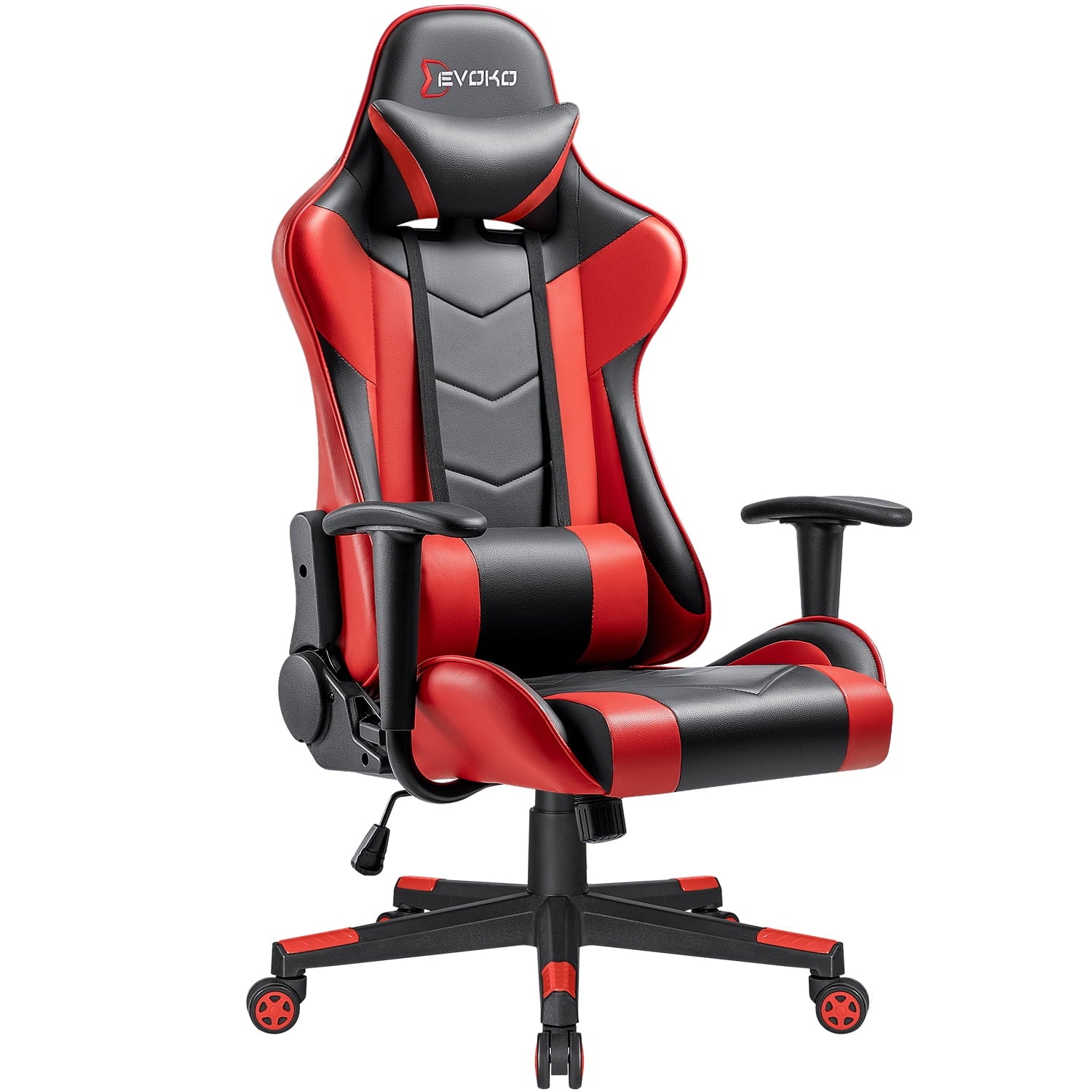 Devoko Gaming Chair High Back Office Chair Racing Style Adjustable Height PC Computer Chair PU Leather, Blue