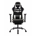 Furniture of America Haver Adjustable Gaming Chair, White and Black