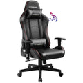 GTRACING Gaming Chair with Bluetooth Speakers High Back Office PU Chair, Purple