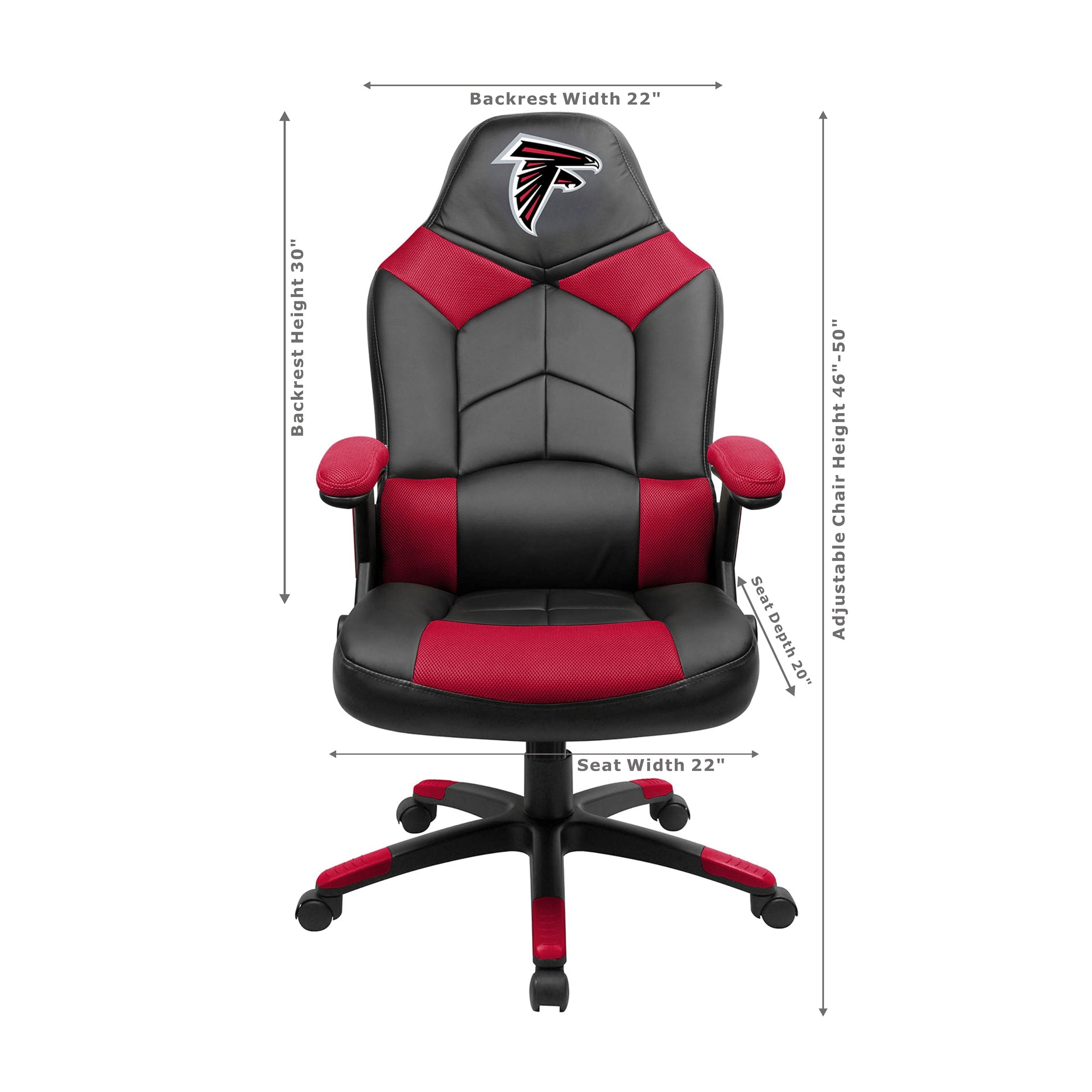 Black Atlanta Falcons Oversized Gaming Chair