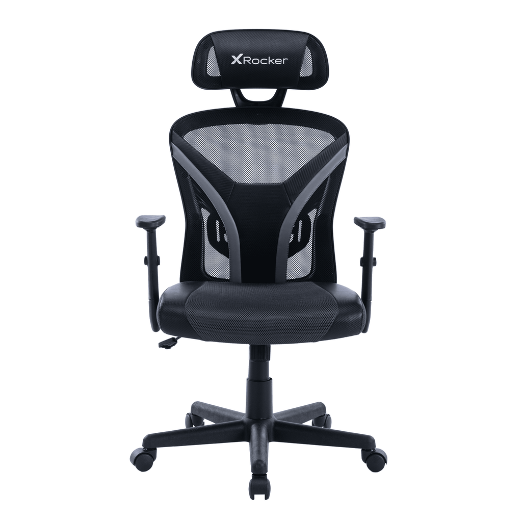 X Rocker Voyage Mesh Gaming Chair, Black, 24.8 x 25 x 41.92-45.66