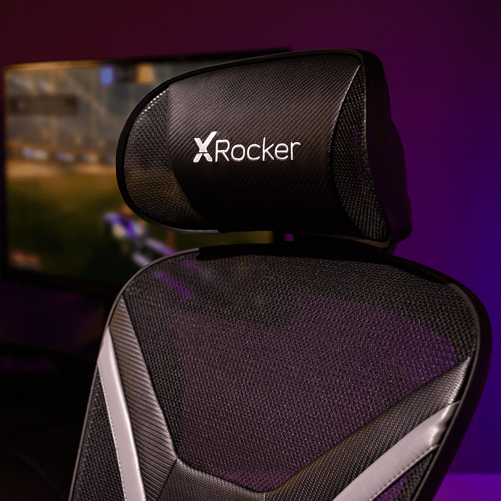 X Rocker Voyage Mesh Gaming Chair, Black, 24.8 x 25 x 41.92-45.66